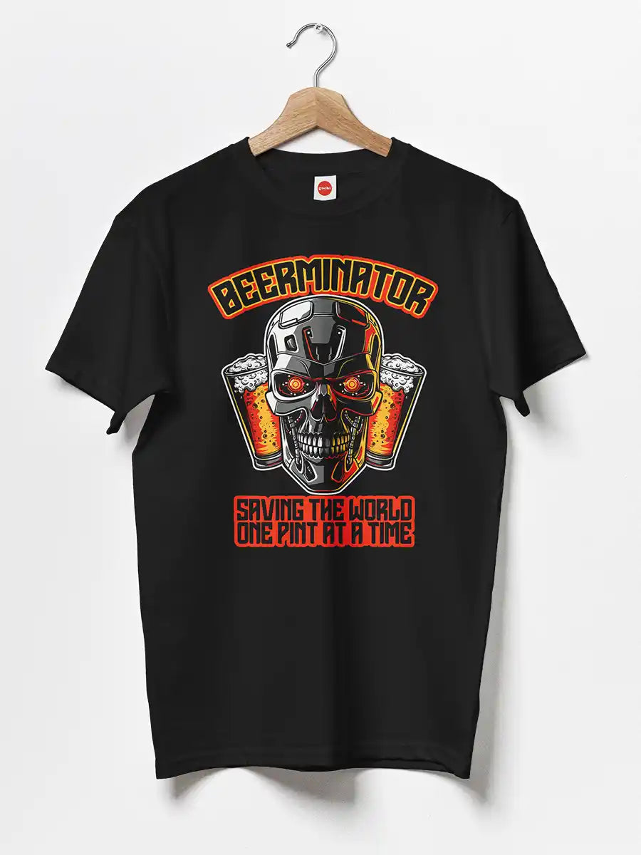 BEERMINATOR - Black Men's T-Shirt