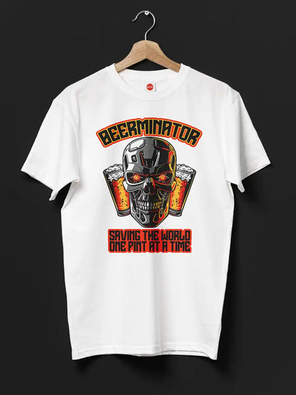 BEERMINATOR - White Men's T-Shirt