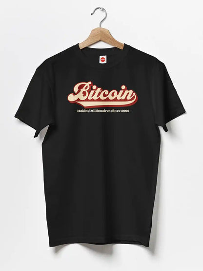 Bitcoin - Men's Black Cotton T-Shirt