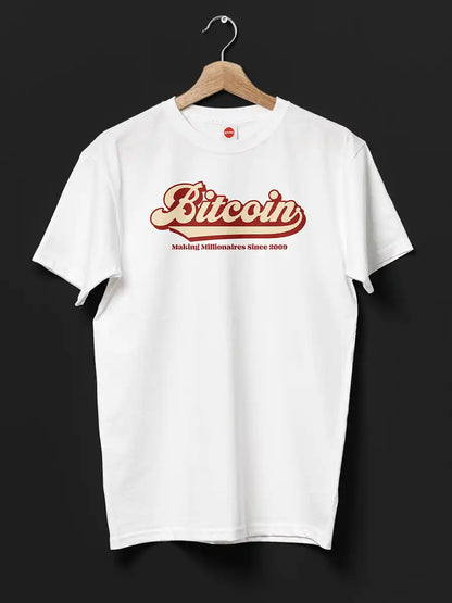 Bitcoin - Men's White Cotton T-Shirt