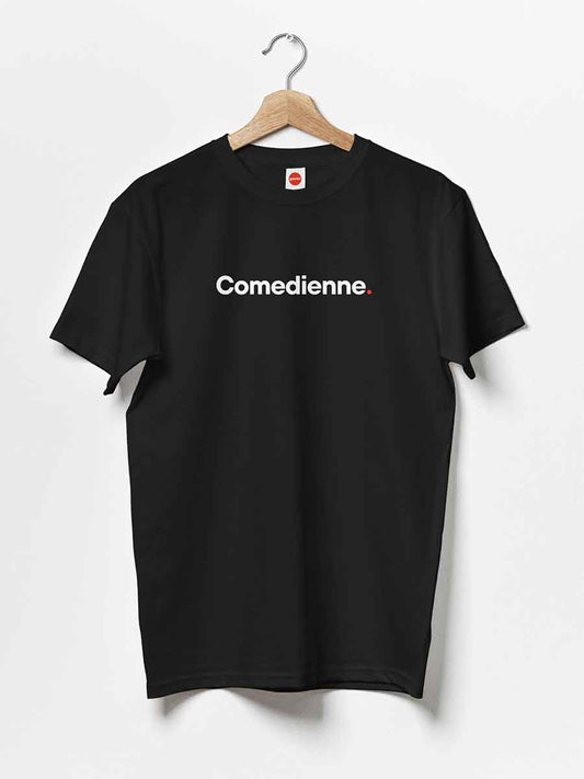 Comedienne - Minimalist Black Cotton T-Shirt