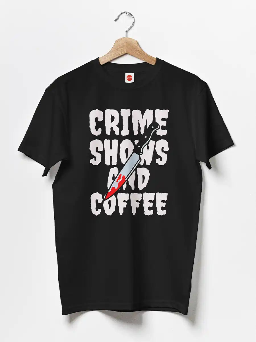 Crime shows and Coffee - Black Men's T-Shirt