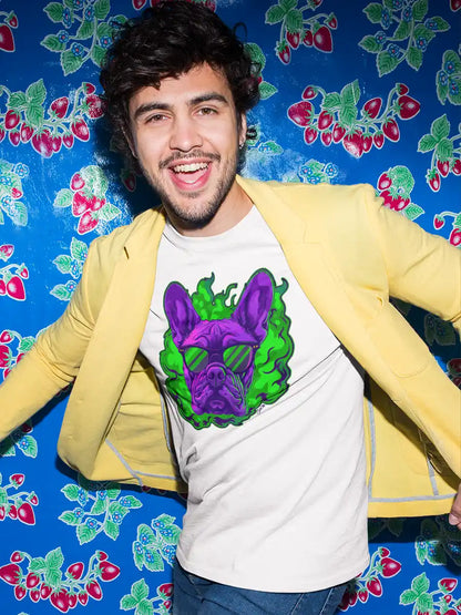 Man wearing Cool Dog - Men's White T-Shirt