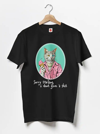 Sorry Darling - Black - Men's Cotton T-Shirt