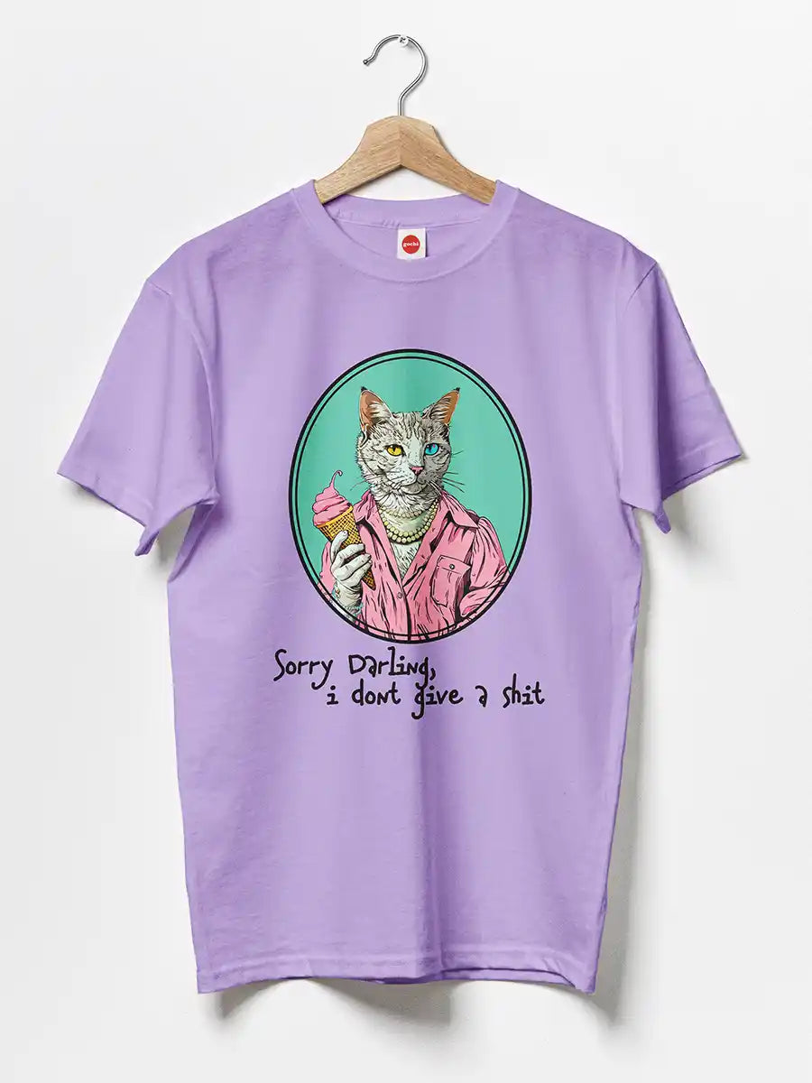 Sorry Darling - Iris Lavender - Men's Cotton T-Shirt