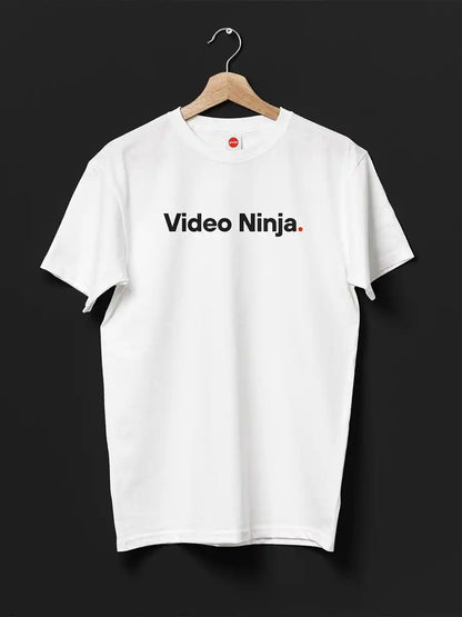 Video Ninja - White - Men's Cotton T-Shirt