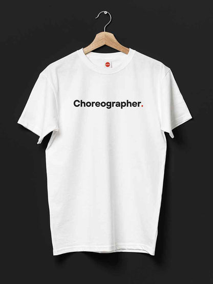 Choreographer - Minimalist White Cotton T-Shirt