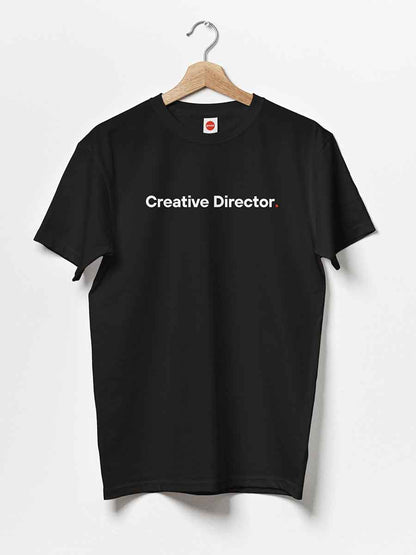 Creative Director - Minimalist Black Cotton T-Shirt