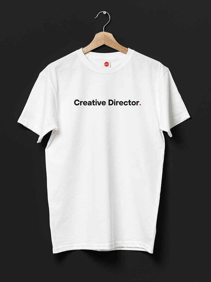 Creative Director - Minimalist White Cotton T-Shirt