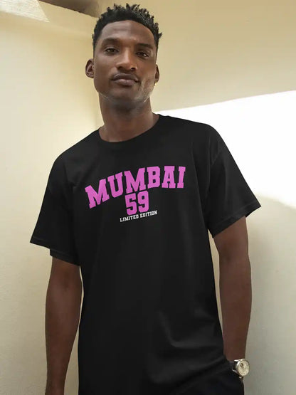 MUMBAI 59 - PINK - Men's Cotton T-shirt