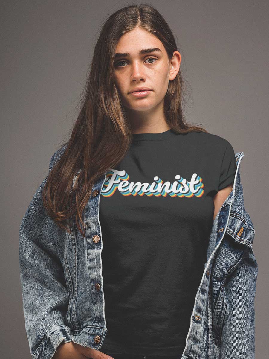 Feminist Retro - Women's Cotton T-Shirt