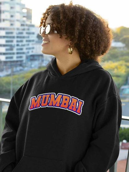 Mumbai - Black Cotton Hoodie